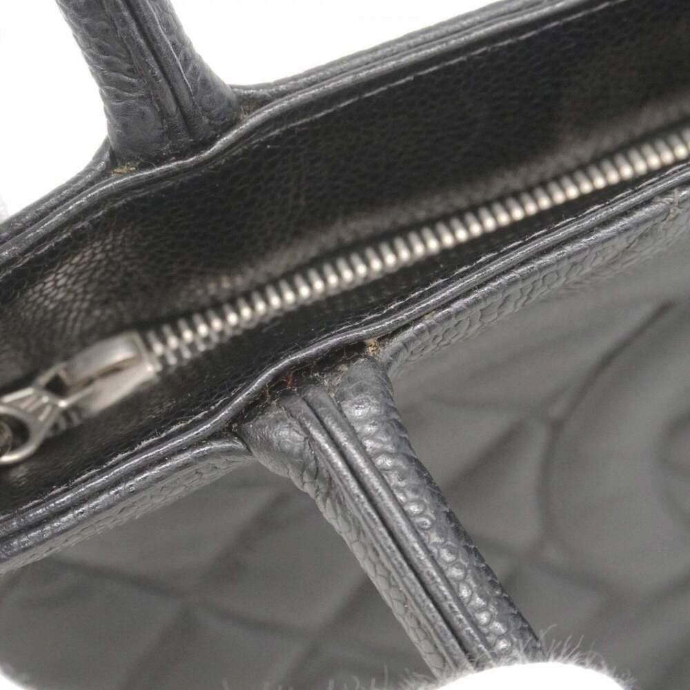 CHANEL Black Caviar Leather Reissue Tote Bag - Picture 9 of 13